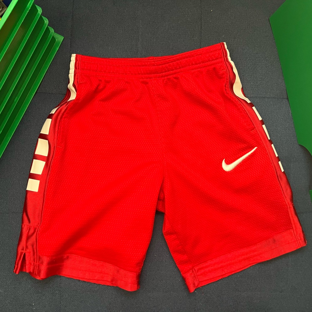 Nike Kids ~ Little Kid - size 7 (years) Sport Short Pants  Red & White